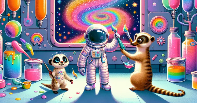 Astronaut Nova''s Glittering Rainbow Machine