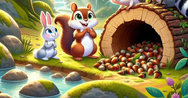 The Brave Little Squirrel and the Lost Acorns